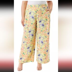 Jessica Simpson Floral Wide-Leg Pants